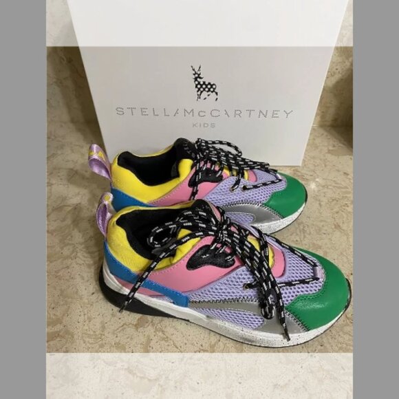 Stella McCartney NIB Kids GIRL TRAINERS (Orig. $250) w/tax (Size: 32EU (1US Kid) - Picture 3 of 4